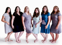 Cozy Loungewear Dress with Built in Shelf Bra for Support and Kangaroo Pocket with Inner Phone Pocket